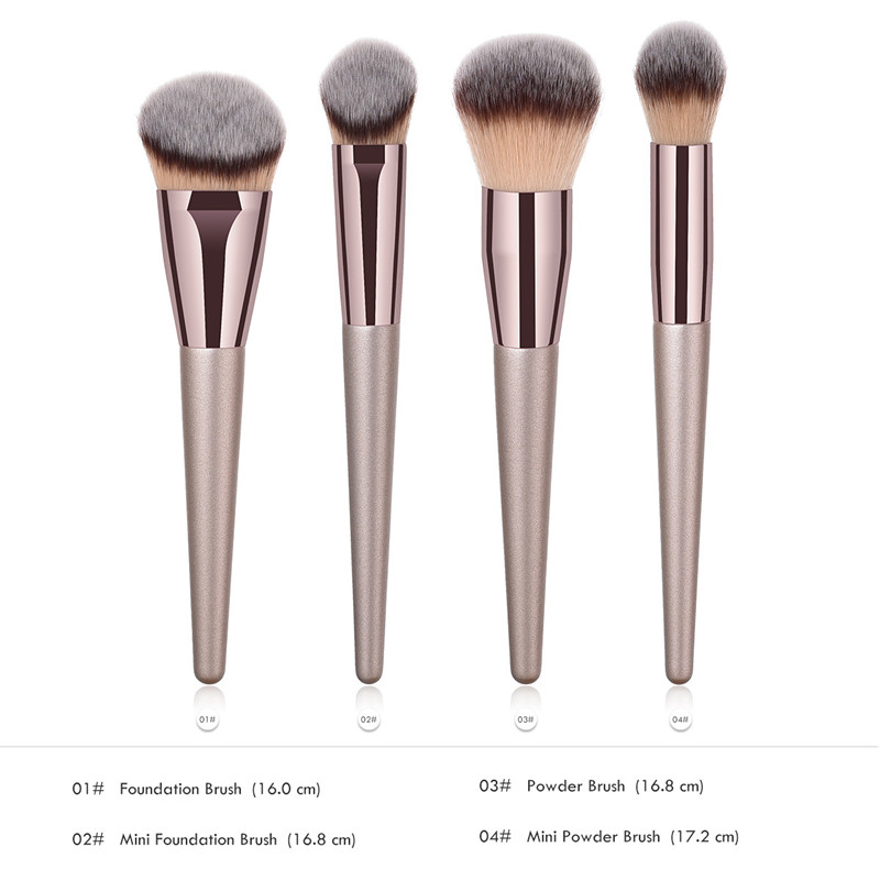 Champagne Makeup Brushes Set p - Woman Beauty Makeup avaliação e preço